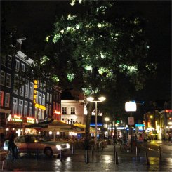 Amsterdam nightlife at the Rembrandtplein