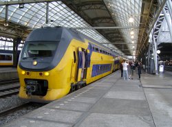 Train at Amsterdam Central Station