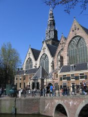 The old church in Amsterdam