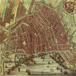 Map of 17th-century Amsterdam