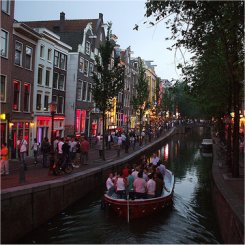 The Red Light District in Amsterdam