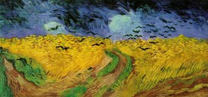 Wheatfield with crows by van Gogh